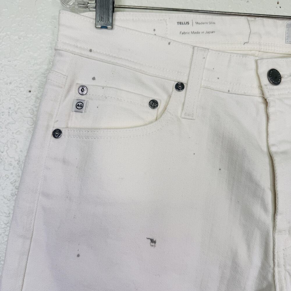 AG Adriano Goldschmied Tellis Jeans Mens 32 x 32 Modern Slim Paint Splatter - Picture 7 of 14
